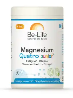 De Online Drogist Be-Life Magnesium Quatro Junior Capsules 90CP aanbieding