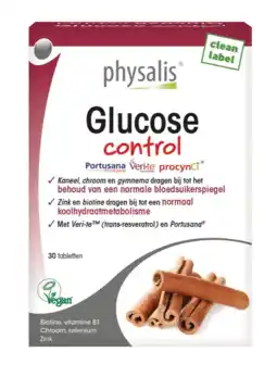 De Online Drogist Physalis Glucose Control Tabletten 30TB aanbieding