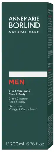 De Online Drogist Annemarie Börlind Men 2-in-1 Cleanser Face & Body 200ML aanbieding