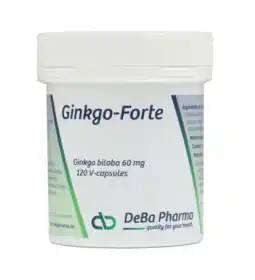 De Online Drogist DeBa Pharma Ginkgo-Forte Capsules 120VCP aanbieding