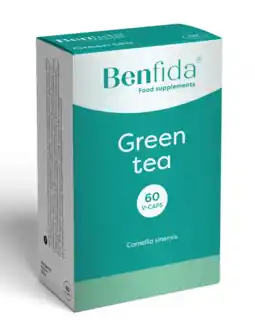 De Online Drogist Benfida Green Tea Capsules 60CP aanbieding