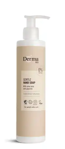 De Online Drogist Derma Eco Gentle Hand Soap 250ML aanbieding