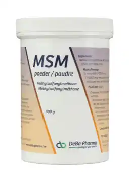 De Online Drogist DeBa Pharma MSM Poeder 500GR aanbieding