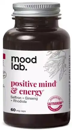 De Online Drogist Moodlab Positive Mind & Energy Capsules 60VCP aanbieding
