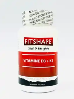 De Online Drogist Fitshape Vitamine D3 & K2 Tabletten 90TB aanbieding