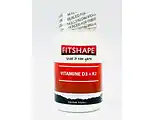 De Online Drogist Fitshape Vitamine D3 & K2 Tabletten 90TB aanbieding