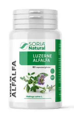 De Online Drogist Soria Natural Luzerne Alfalfa Capsules 80CP aanbieding
