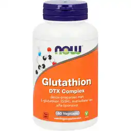 De Online Drogist NOW Glutathion DTX Complex Capsules 60VCP aanbieding