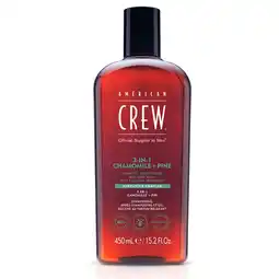 De Online Drogist American Crew 3-in-1 Chamomile + Pine Shampoo, Conditioner & Bodywash 450ML aanbieding