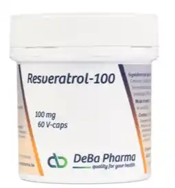 De Online Drogist DeBa Pharma Resveratrol-100 Capsules 60VCP aanbieding