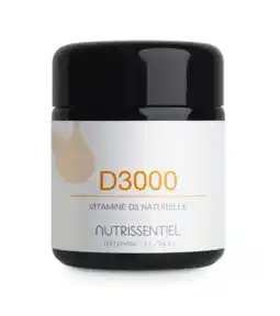 De Online Drogist Nutrissentiel Vitamine D 3000IU Softgels 100SG aanbieding