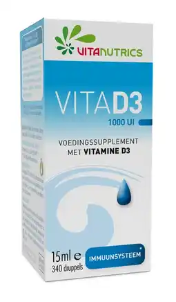 De Online Drogist Vitanutrics VitaD3 1000UI Druppels 15ML aanbieding