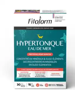 De Online Drogist Fitoform Hypertonique Eau de Mer Ampullen 30ST aanbieding