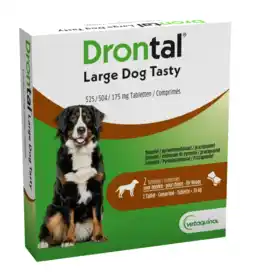 De Online Drogist Drontal Hond Large Dog Tasty 2ST aanbieding