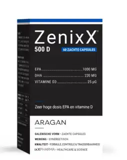 De Online Drogist ixX ZenixX 500 D Softgels 60SG aanbieding