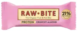 De Online Drogist Raw Bite Reep Protein Crunchy Almond 1ST aanbieding