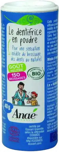 De Online Drogist Anae Tandpoeder 40GR aanbieding