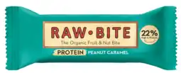De Online Drogist Raw Bite Reep Protein Peanut Caramel 1ST aanbieding