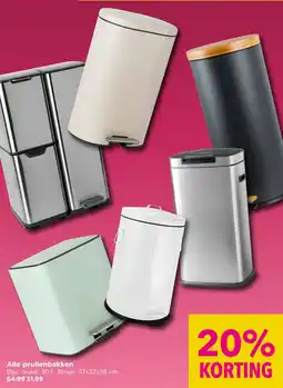 Xenos Alle prullenbakken aanbieding