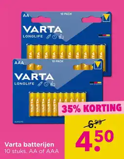Xenos Varta batterijen aanbieding
