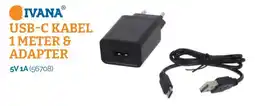 Ivana Ivana usb-c kabel 1 meter & adapter aanbieding