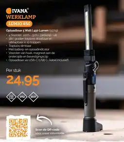 Ivana Ivana werklamp lumio 450 aanbieding