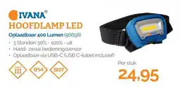 Ivana ivana hoofdlamp led aanbieding