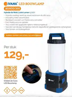 Ivana Ivana led bouwlamp rondo 300 aanbieding
