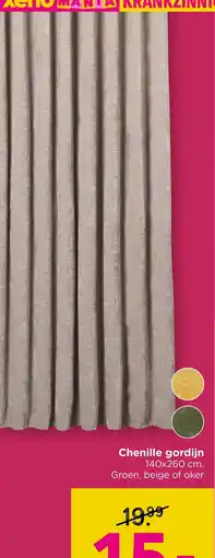 Xenos Chenille gordijn aanbieding