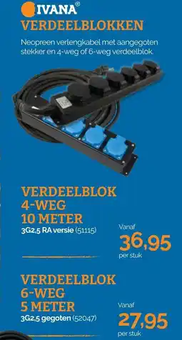 Ivana Ivana verdeelblokken aanbieding