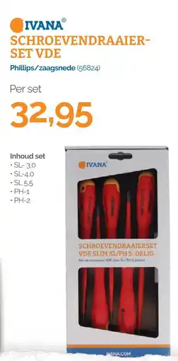 Ivana ivana schroevendraaier-set vde aanbieding