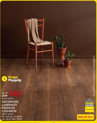 Praxis Decomode Kingsize Aqua en wastelage prijs