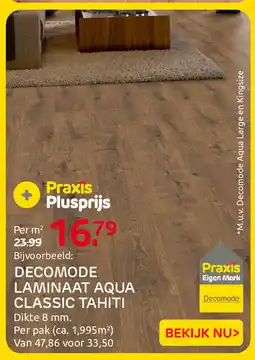 Praxis Decomode laminaat aqua classic tahiti aanbieding