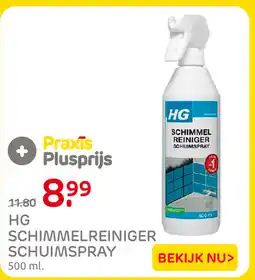 Praxis HG schimmelreiniger schuimspray aanbieding