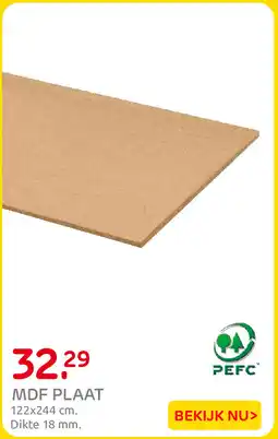 Praxis Mdf plaat aanbieding