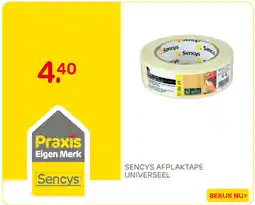 Praxis Sencys afplaktape universeel aanbieding