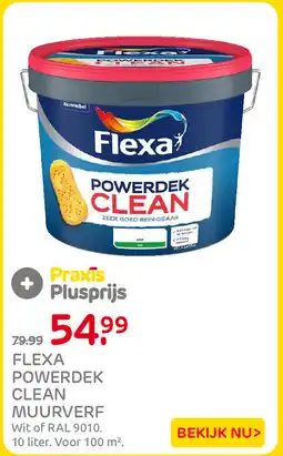 Praxis Flexa powerdek clean muurverf aanbieding