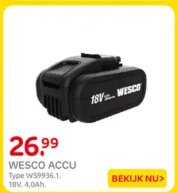 Praxis Wesco accu aanbieding