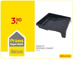 Praxis Sencys verfbak zwart aanbieding