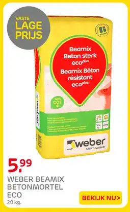 Praxis weber beamix betonmortel eco aanbieding