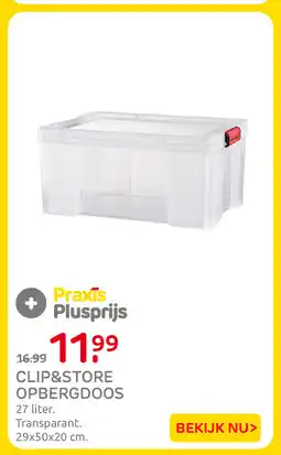 Praxis Clip&store opbergdoos aanbieding
