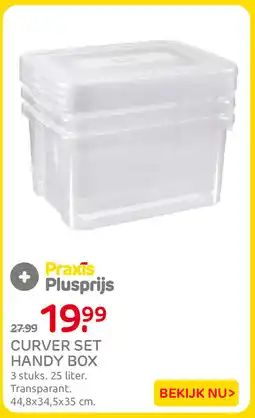 Praxis Curver set handy box aanbieding