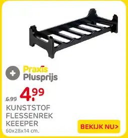 Praxis Kunststof flessenrek keepeer aanbieding