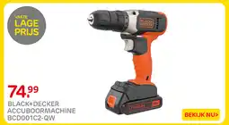 Praxis Black+Decker accuboormachine BCD001C2-QW aanbieding