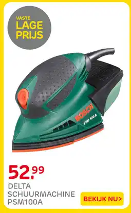 Praxis Bosch delta schuurmachine psm100a aanbieding