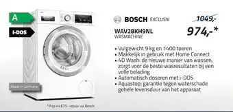 Obbink Bosch wav28kh9nl wasmachine aanbieding