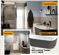 Hornbach Form & Style Back to Wall Bad "Sansibar" aanbieding