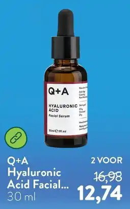 Holland & Barrett Q+A Hyaluronic Acid Facial Serum aanbieding