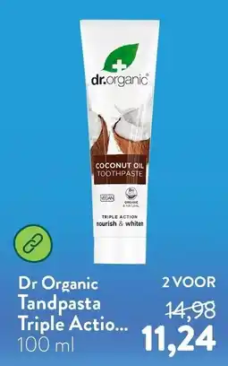 Holland & Barrett Dr Organic Tandpasta Triple Actio... aanbieding