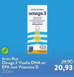 Holland & Barrett Arctic Blue Omega 3 Visolie DHA en EPA met Vitamine D aanbieding
